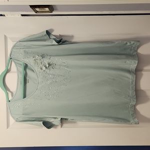 Van Heusen light green lightweight knit top